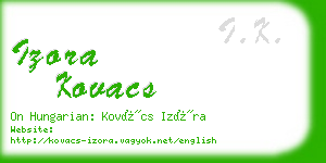 izora kovacs business card